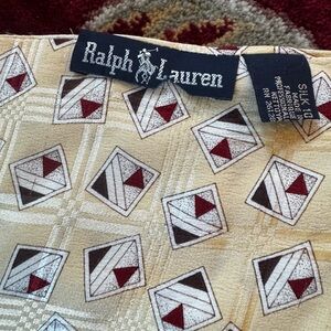 Ralph Lauren Geometric Patterned Fabric scarf